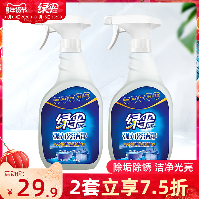 绿伞洁瓷剂卫生间地板砖清洁清洁剂 绿伞洁瓷剂