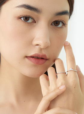 JudyCollins镶钻公主皇冠戒指