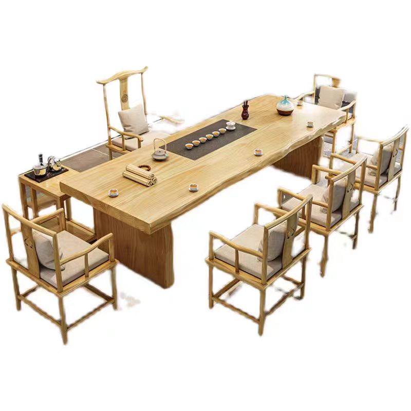 办公室茶桌椅组合套装实木大板简约现代新中式禅意功夫客厅泡茶台,淘宝优惠券,粉丝福利购,淘宝优惠卷