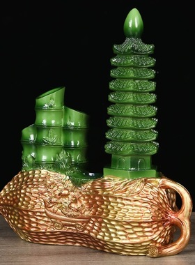 旗舰店正品李居明2025蛇年吉祥物摆件四禄文昌正西妙笔生花文昌塔