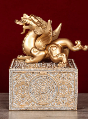 旗舰店正品2026马年李居明吉祥物正北方辟佑摆件六白偏财招财摆件