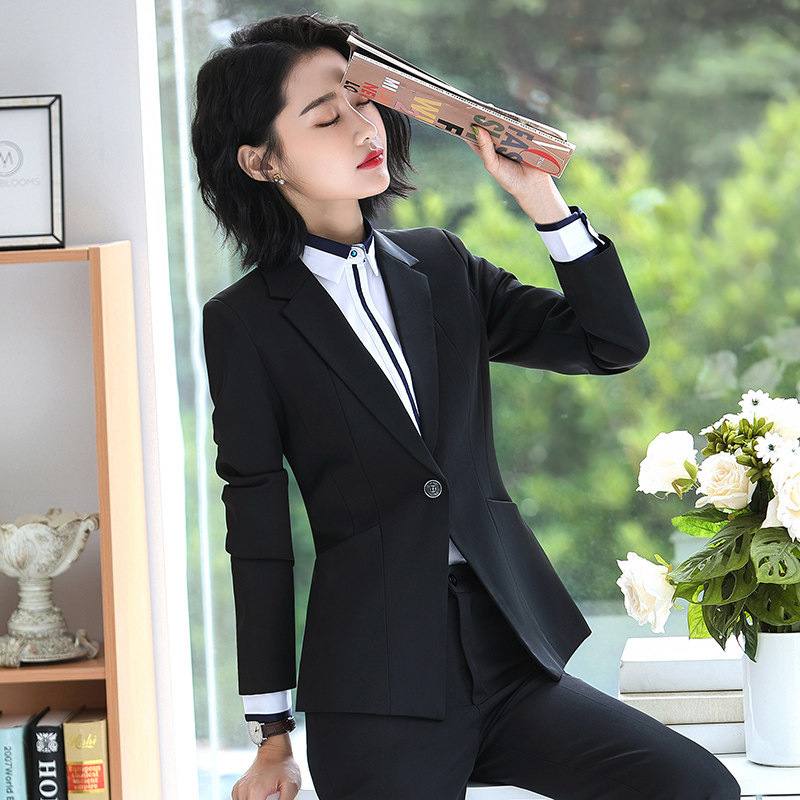 春季职业装套装女2025新款时尚气质正装女职场经理工作服女三件套_虎窝淘