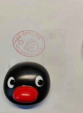 日本pingu企鹅家族冰箱贴印章大头造型巧克力造型