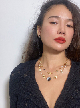 浪漫主义日月星辰双层项链