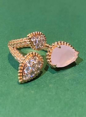 轻奢浪漫主义粉色系配饰戒指