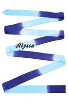 Alyssa Professional Artistic Gymnastics Ribbon (double couleur)-sans bâton avec un bâton