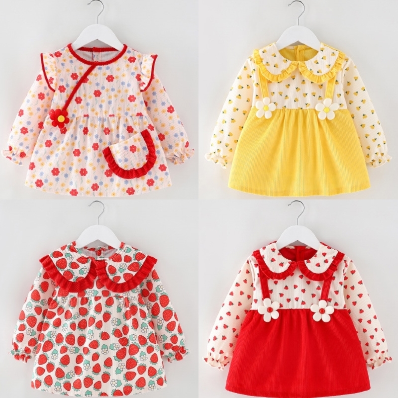 Coat for baby girl to wear outside for children to eat, bib and apron for princess, waterproof and anti-dirty, fashionable autumn and winter style for children to wear inside out