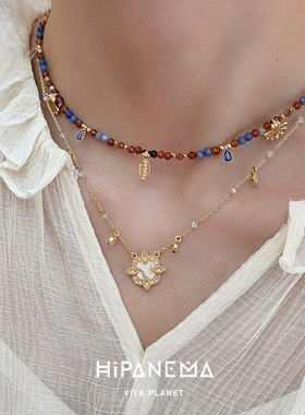 HIPANEMA半宝石天然石法式项链