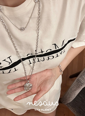 nescius玫瑰项链/戒指发财花指环