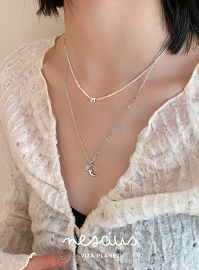 Vita Planet买手店 nescius星月项链小众设计简约基础细链锁骨链
