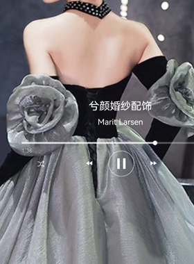 黑色晚礼服配饰袖子高级感轻奢小众宴会气质名媛主持人艺考配饰袖