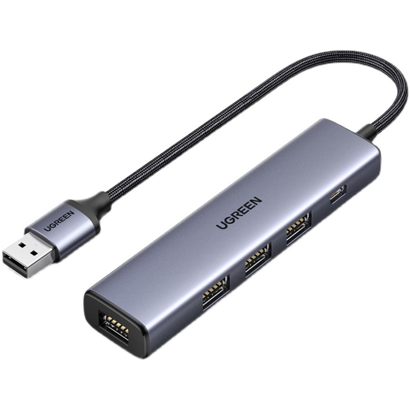 绿联USB3.0分线器高速4口拓展坞 HUB集线器 USB扩展坞适用笔记本-图3