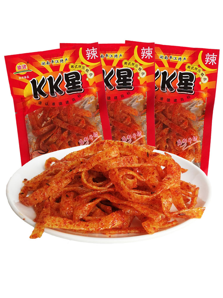 KK星辣条吃得乐超辣qq仔怀旧 辣片小时候的味道 小零食解馋辣的 - 图2