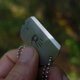 Camping survival tool hard titanium alloy dog tag survival card