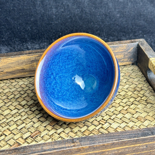 正宗星瀚回蓝福建建盏主人杯手工窑变天目盏高端家用茶盏精致茶杯 - 图1
