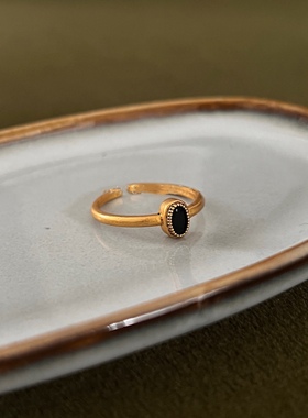 复古戒指钛铜时尚法式女