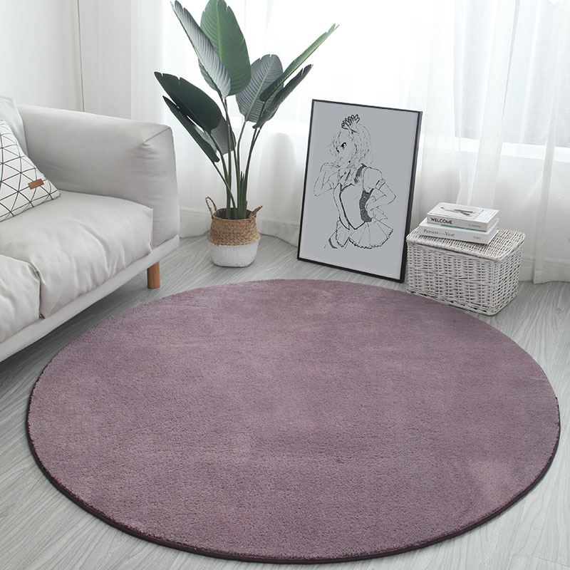 Round Fluffy Area Rug for Bedroom Soft Shaggy Carpet Circle - 图2