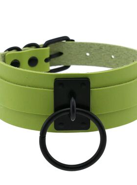 Punk Gohic Harajuku Nighclub Wild Exaggeraion Circle Black a