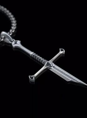 Vintage Narsil Broken Sword Necklace For Men Women Moveis Je