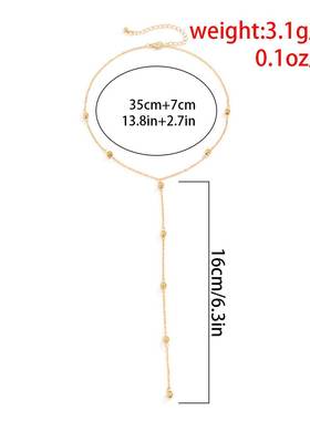 Ingemark Minimalism 2023 Long Tassel Necklace for Women Girl