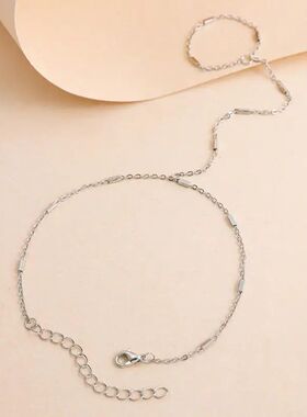 Simpliciy Meal Copper Tube Chain Bracele for Women Ladies Li