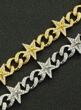 Fashionable three-dimensional star chain bracelet, men's ndy
