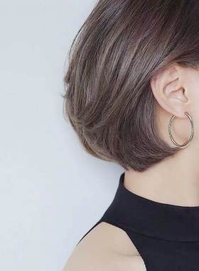 1 Pair Titanium Steel Ear Buckle Earrings For Women Steel-Co