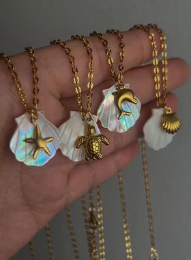 Jewelry Boho Style Shell Necklace  Fashion Starfish Pendant