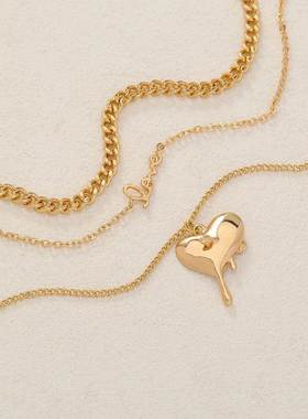 Double Layer Design Big Size Golden Letter Heart Butterfly P