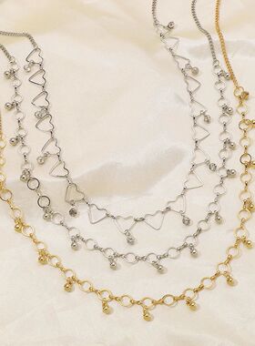 Sexy Vintage Belly Heart Chain Body Chain Crystal Pendant Wa