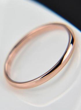 Moda titanium a?o rosa chapeado ouro anti-alergia suave simp