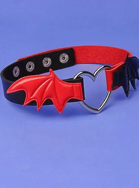 Harajuku Simple Originaliy Dark Punk Love-hear shape Wings C