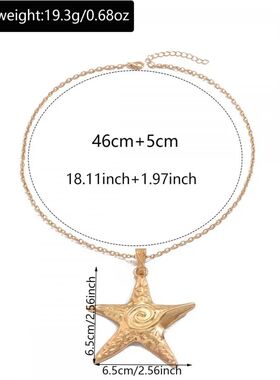 Exaggeraed Sarfish Pendan Necklace for Women Men Vinage Gold