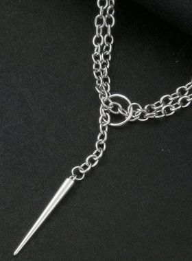 1PC Punk Stud Necklace, Gothic Jewelry, Exaggeration, Hippie