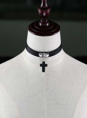 Harajuku SimpleGohic Swee Nigh clubPunk Tide Leaher collar E