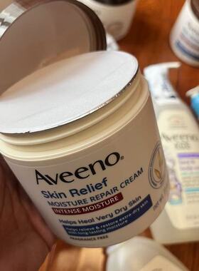 美国海淘aveeno艾维诺成人燕麦深层保湿乳补水修护干皮面霜现货