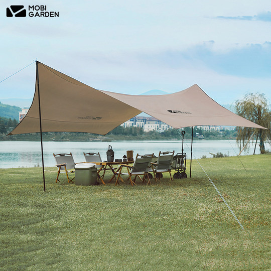 牧高笛户外天幕便携式雨棚露营防水凉棚牛津布雨棚防晒帐篷遮阳棚