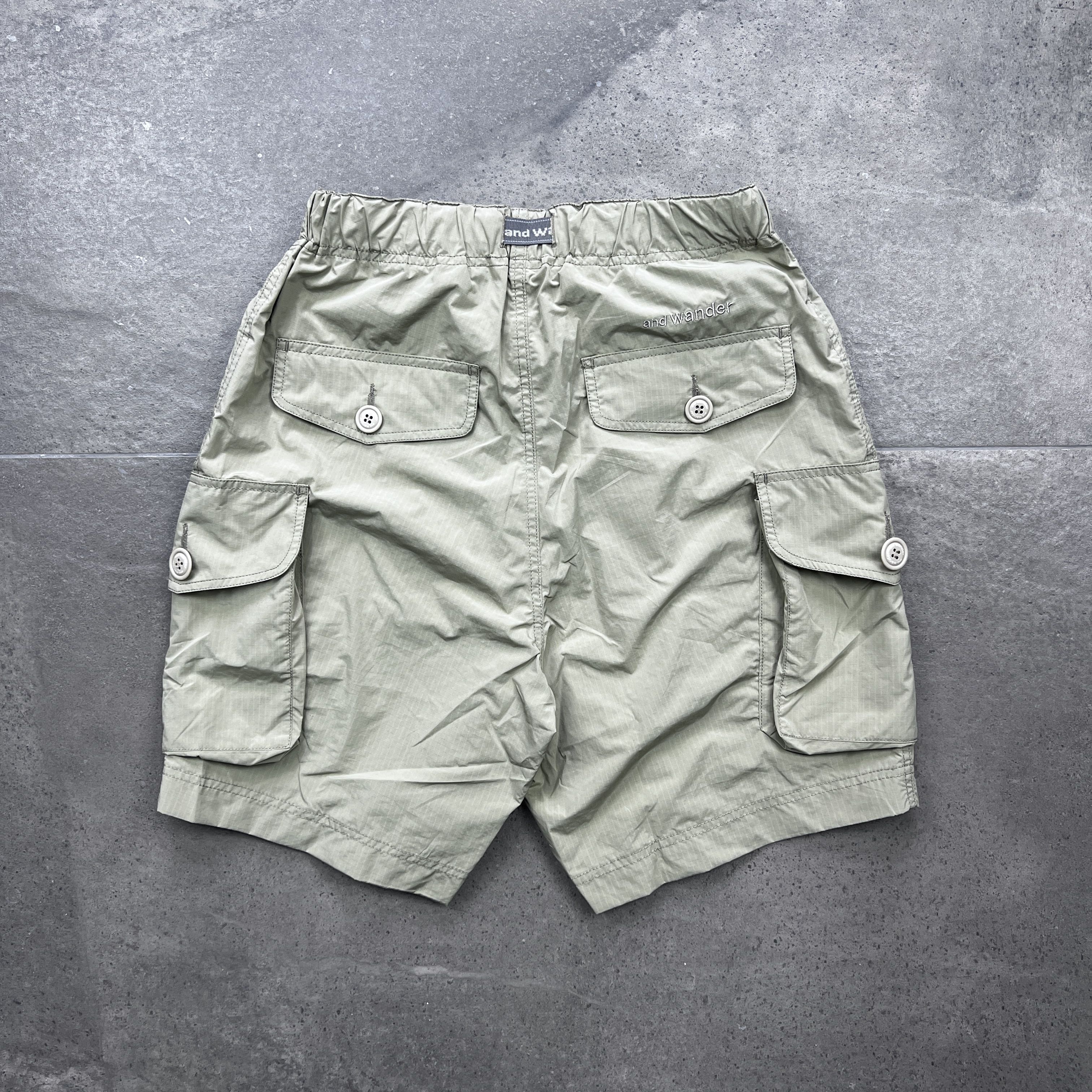 现货and wander oversized cargo shortpants 24ss机能工装短裤-图3