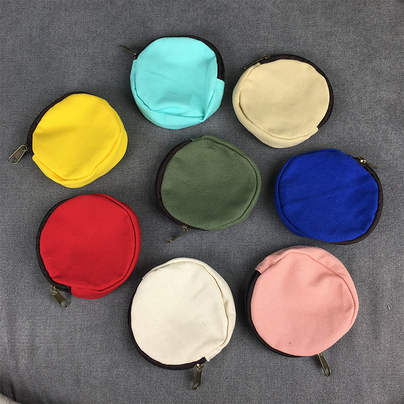 原创个性圆形零钱包女小迷你帆布卡包可手绘小包包素材纯棉帆布包,淘宝优惠券,粉丝福利购,淘宝优惠卷