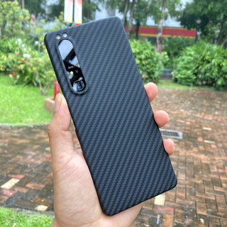 Suitable for sony xperia 1 iii mobile phone case x1iii kevlar carbon fiber 1 mark3 set x1m3