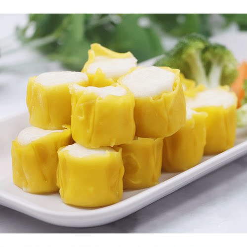 四海鱼蛋鱼肉烧麦冷冻半成品烧卖商用早餐速食加热即食840g约60个 - 图0