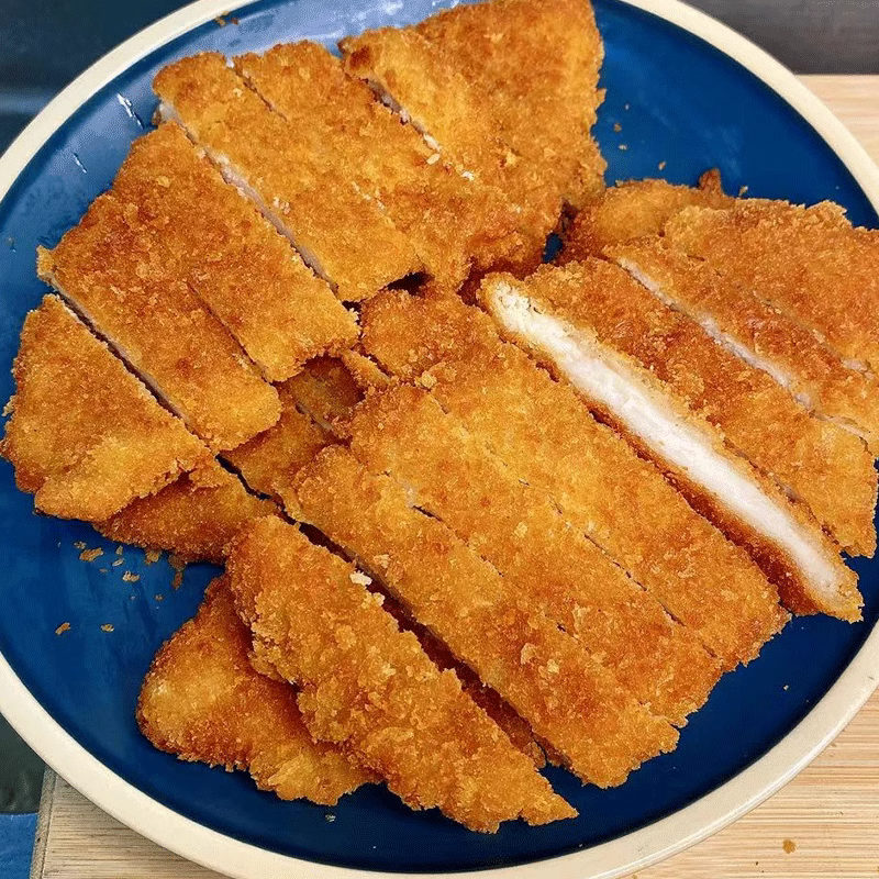 嘉吉卡滋脆鸡排半成品咔滋脆裹粉炸鸡简餐商用汉堡鸡扒肉1kg10片 - 图0