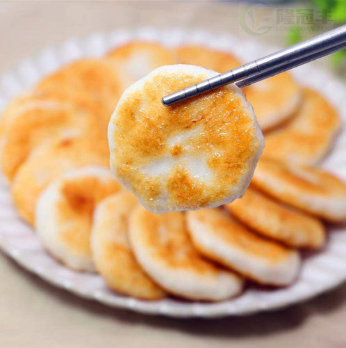 浩洋墨鱼饼手工阳江香煎鱼饼半成品香煎墨鱼滑火锅花枝丸500g约23 - 图0