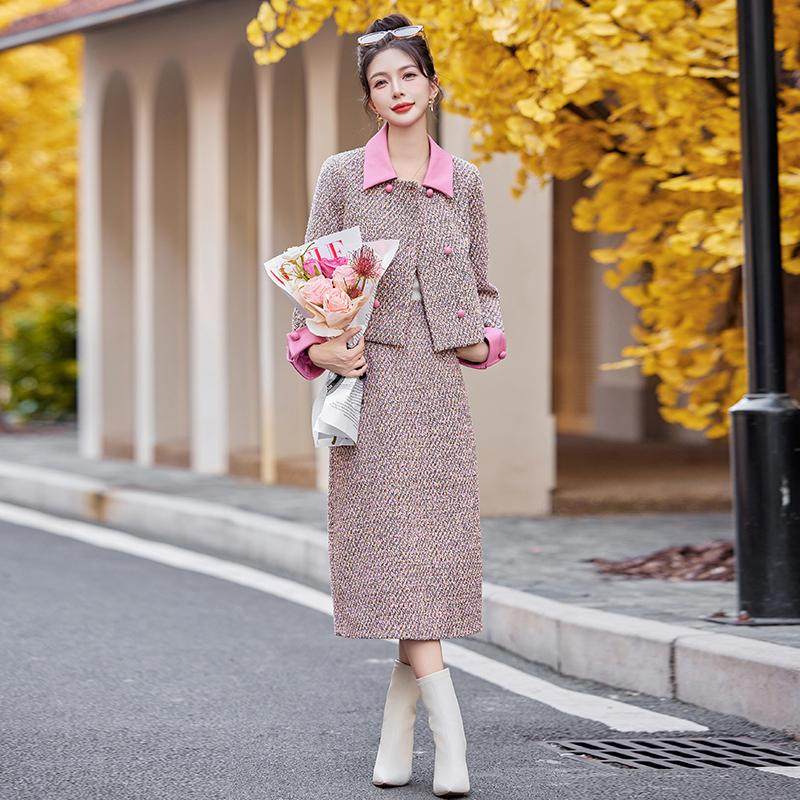 小香风套装2025新款爆款女春秋冬季法式减龄漂亮洋气套装裙两件套,淘宝优惠券,粉丝福利购,淘宝优惠卷