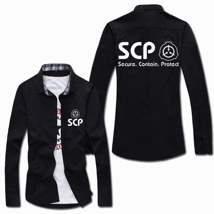 SCP基金会衣服衬衫外套春秋季动衬衣克风衣scp机动特遣队修身衣服 - 图3