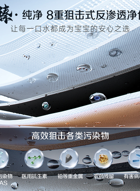 【性价比优选】A.O.史密斯佳尼特反渗透RO家用直饮净水器2500BM1