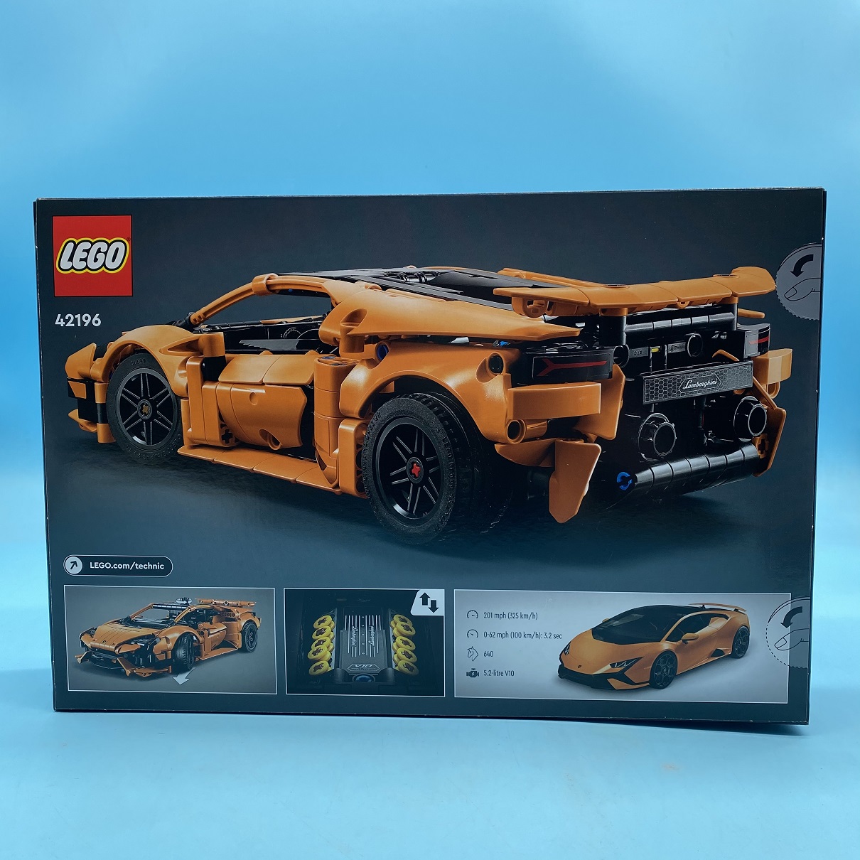 LEGO乐高4月新品42196橙色兰博基尼Tecnica男孩益智拼搭儿童积木 - 图0