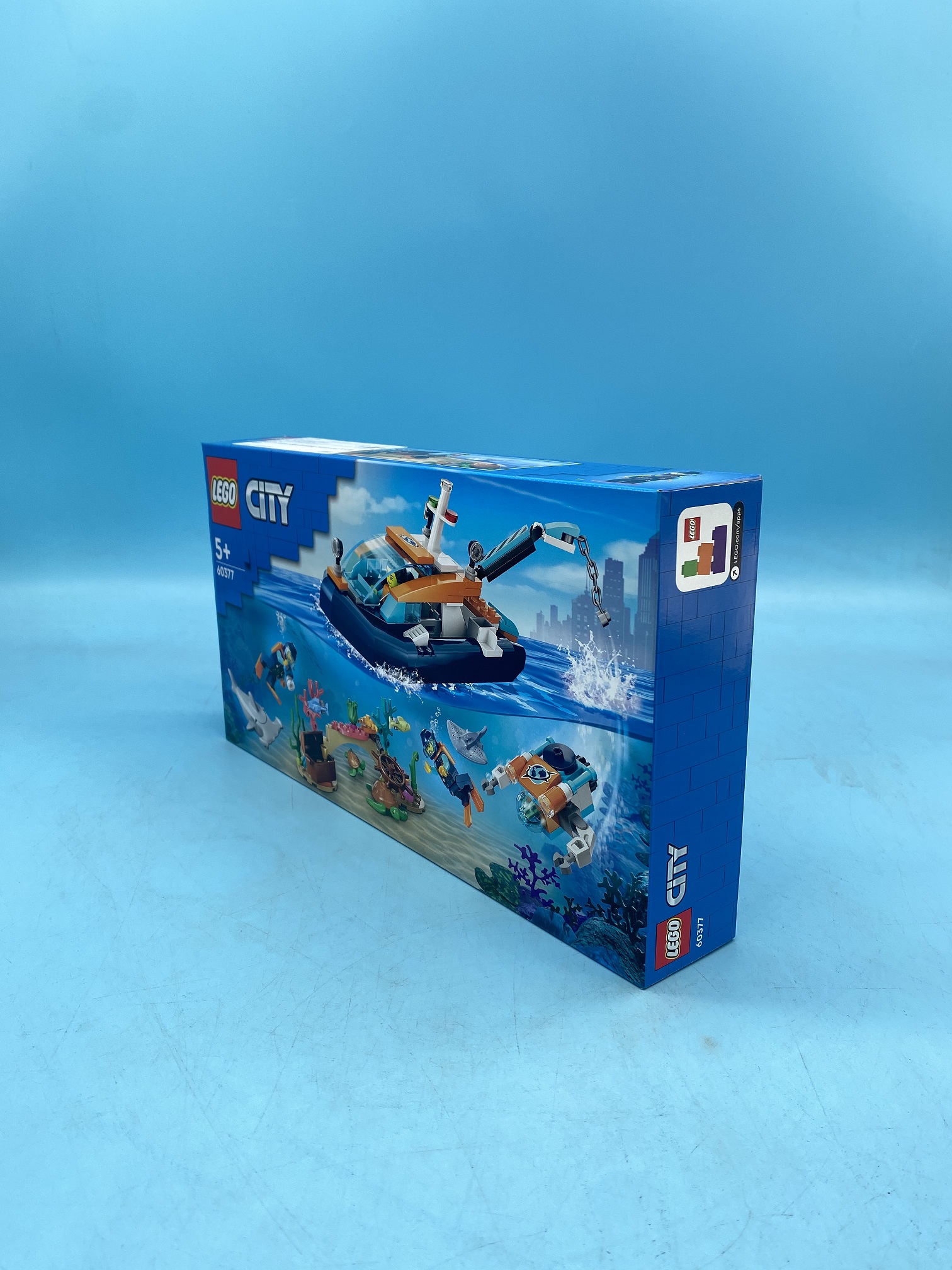 LEGO乐高城市系列60377潜水探险船男女孩益智积木玩具礼物新品