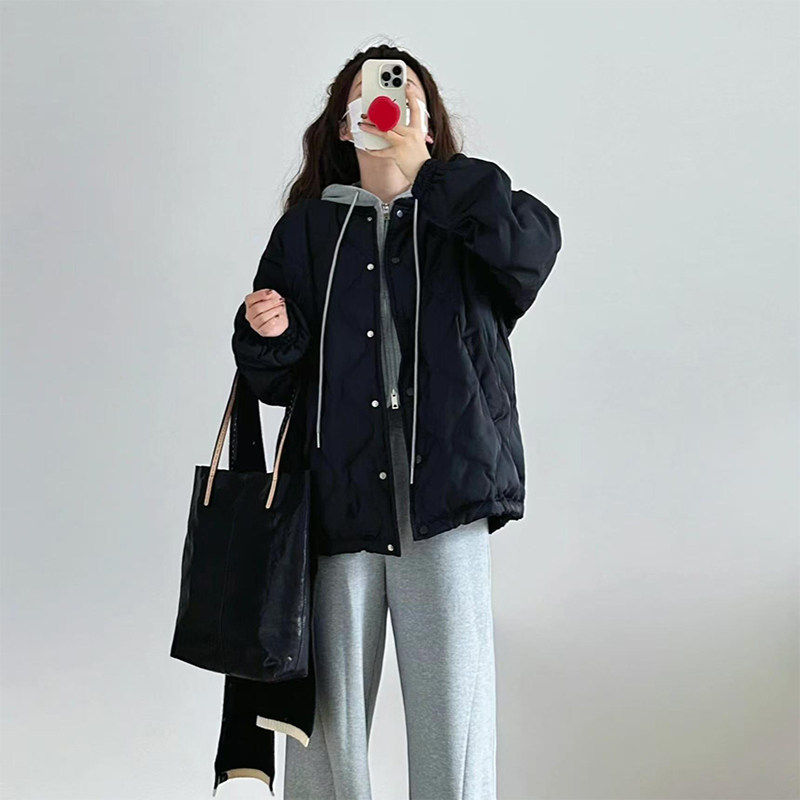 羽绒棉服女冬季2024新款冬装韩系棉袄秋冬铺棉外套菱格小个子棉衣,淘宝优惠券,粉丝福利购,淘宝优惠卷