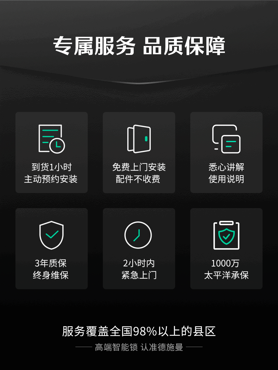 德施曼指静脉密码锁家用防盗门智能锁全自动智能门锁Q5S非指纹锁 - 图2